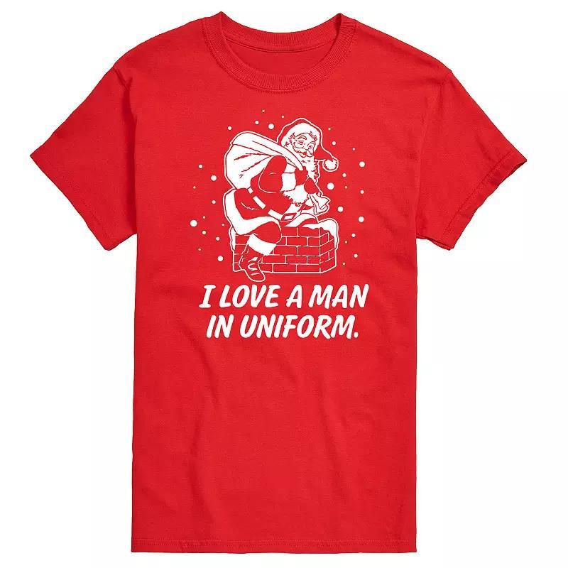 Mens Santa Man In Uniform Graphic Tee Product Image