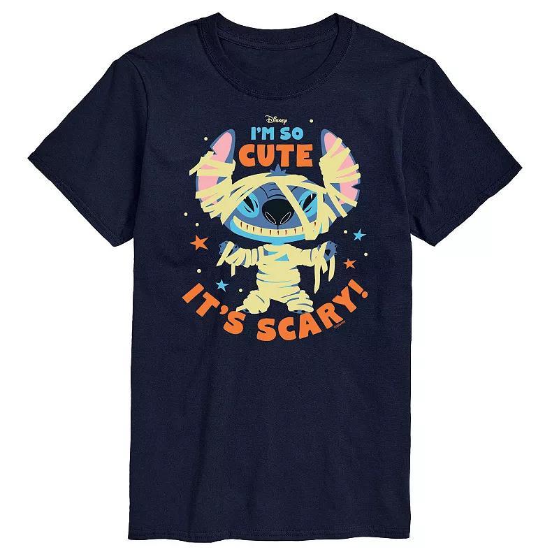 Disneys Lilo & Stitch Big & Tall So Cute Its Scary Graphic Tee, Mens Product Image