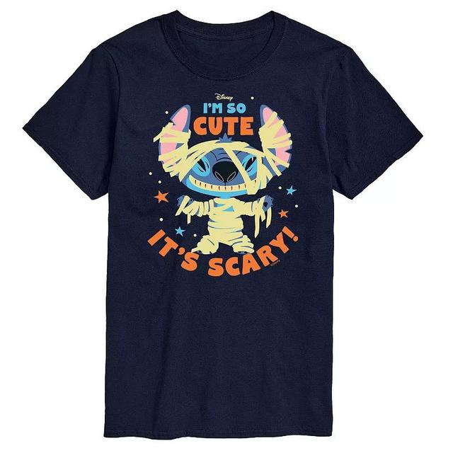 Disneys Lilo & Stitch Big & Tall So Cute Its Scary Graphic Tee, Mens Product Image