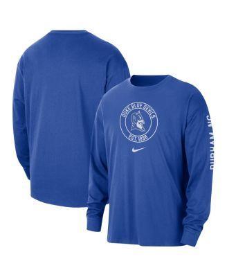 Mens Nike Royal Duke Devils Heritage Max90 Long Sleeve T-Shirt Product Image