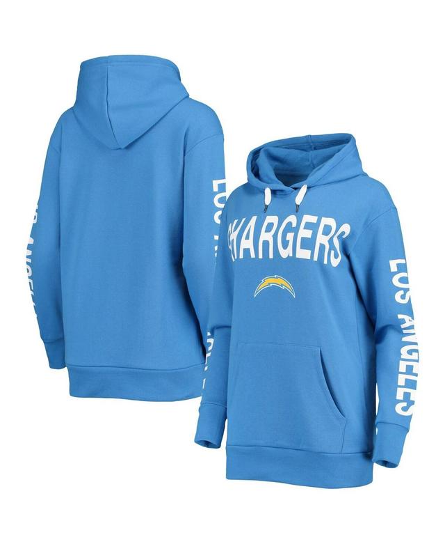 Womens G-iii 4Her by Carl Banks Powder Blue Los Angeles Chargers Extra Point Pullover Hoodie Product Image