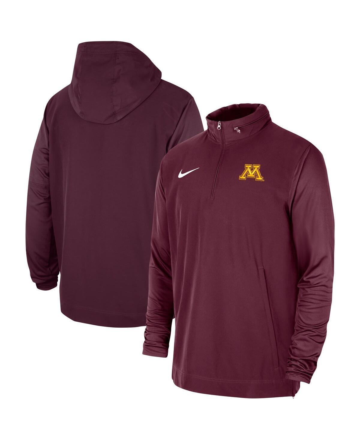 Mens Nike Maroon Minnesota Golden Gophers 2023 Coach Hoodie Half-Zip Jacket Product Image