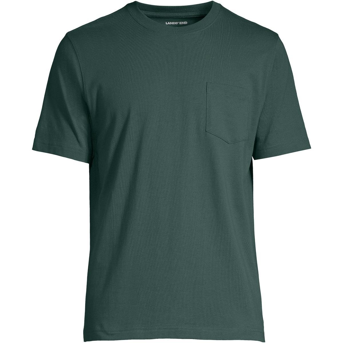 Mens Lands End Super-T Short Sleeve T-Shirt with Pocket Product Image