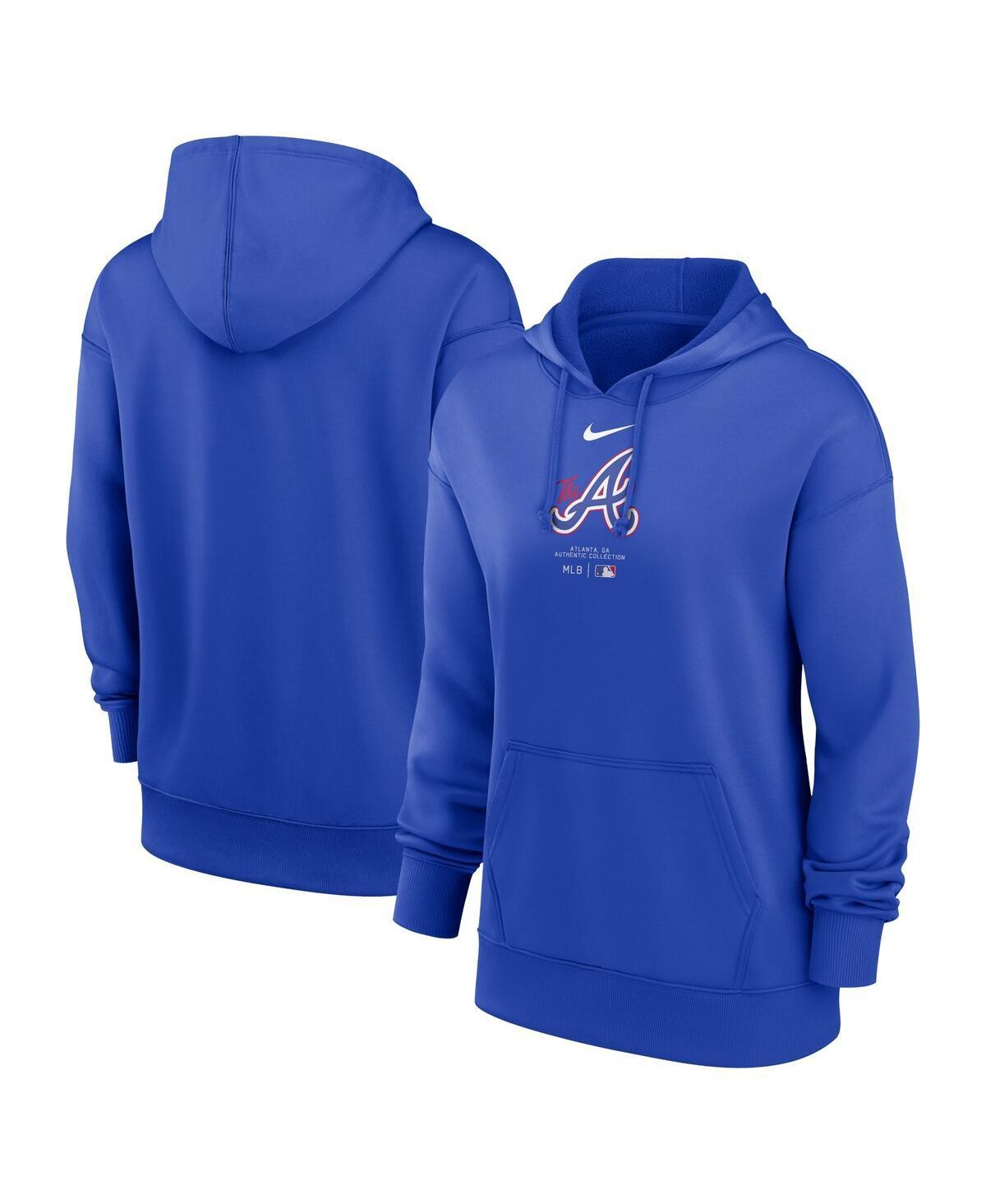 Atlanta Braves Authentic Collection City Connect Practice Nike Women's Dri-FIT MLB Pullover Hoodie Product Image