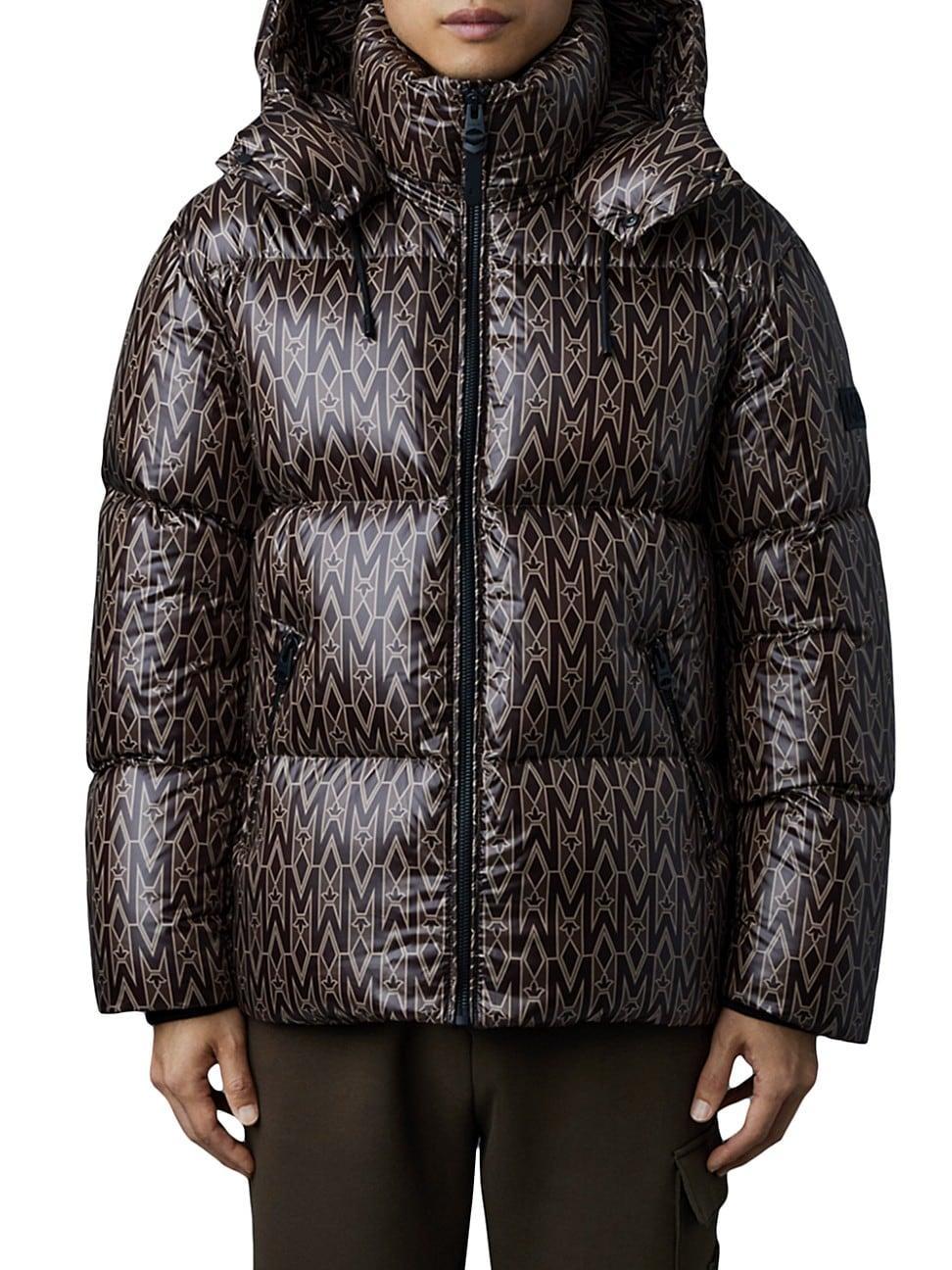 Mackage Kent Lustrous Light Water Repellent 800 Fill Power Down Recycled Polyester Hooded Puffer Jacket Product Image