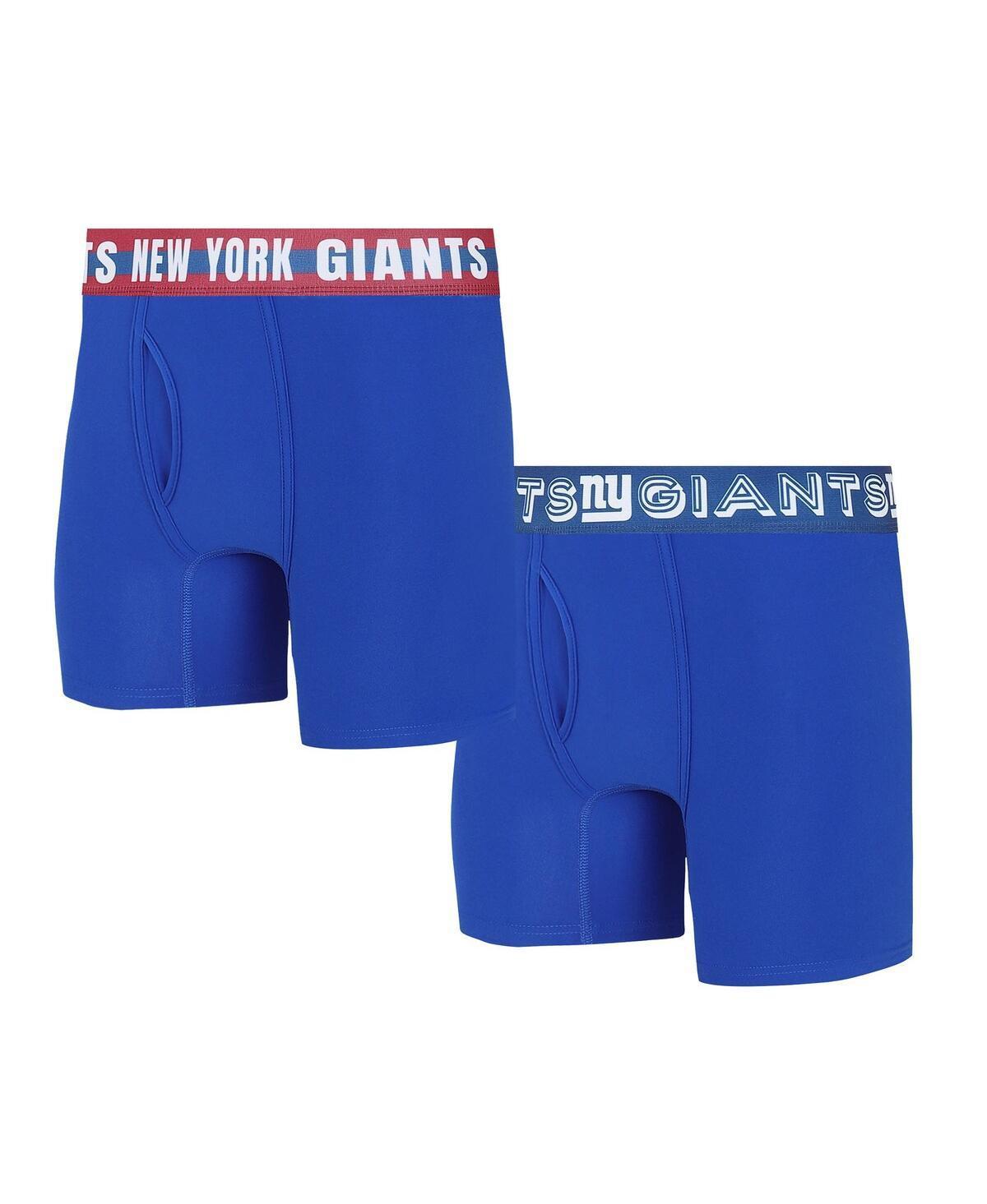 Mens Concepts Sport New York Giants Gauge Knit Boxer Brief Two-Pack Product Image