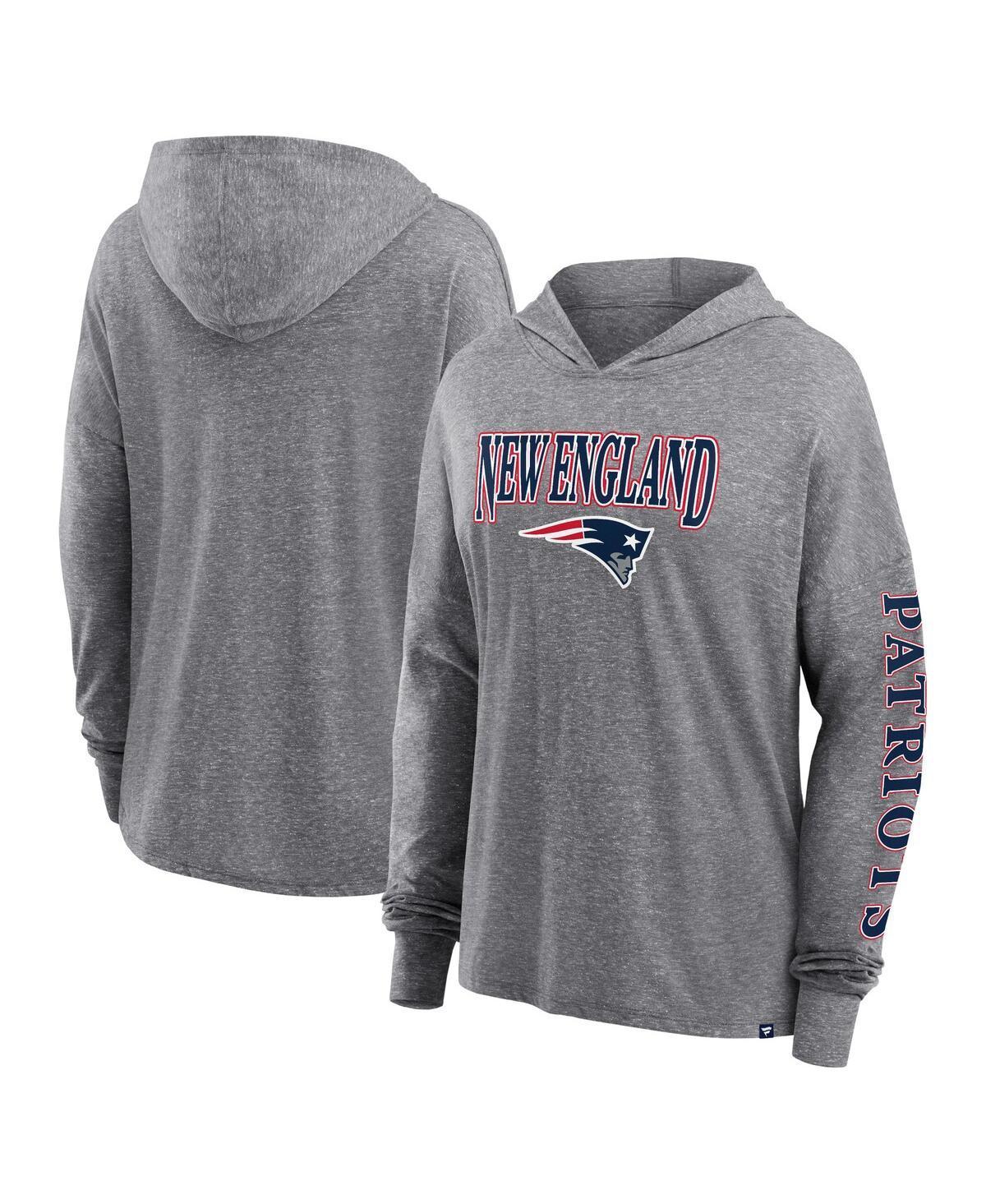 Womens Fanatics Branded Heather Gray New England Patriots Classic Outline Pullover Hoodie Product Image