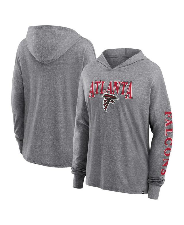 Womens Fanatics Branded Heather Gray Atlanta Falcons Classic Outline Pullover Hoodie Product Image