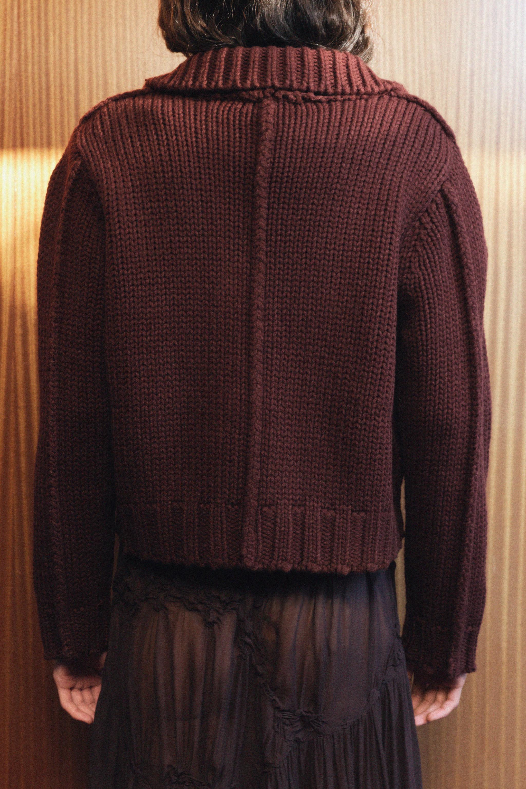 CHUNKY KNIT CARDIGAN Product Image