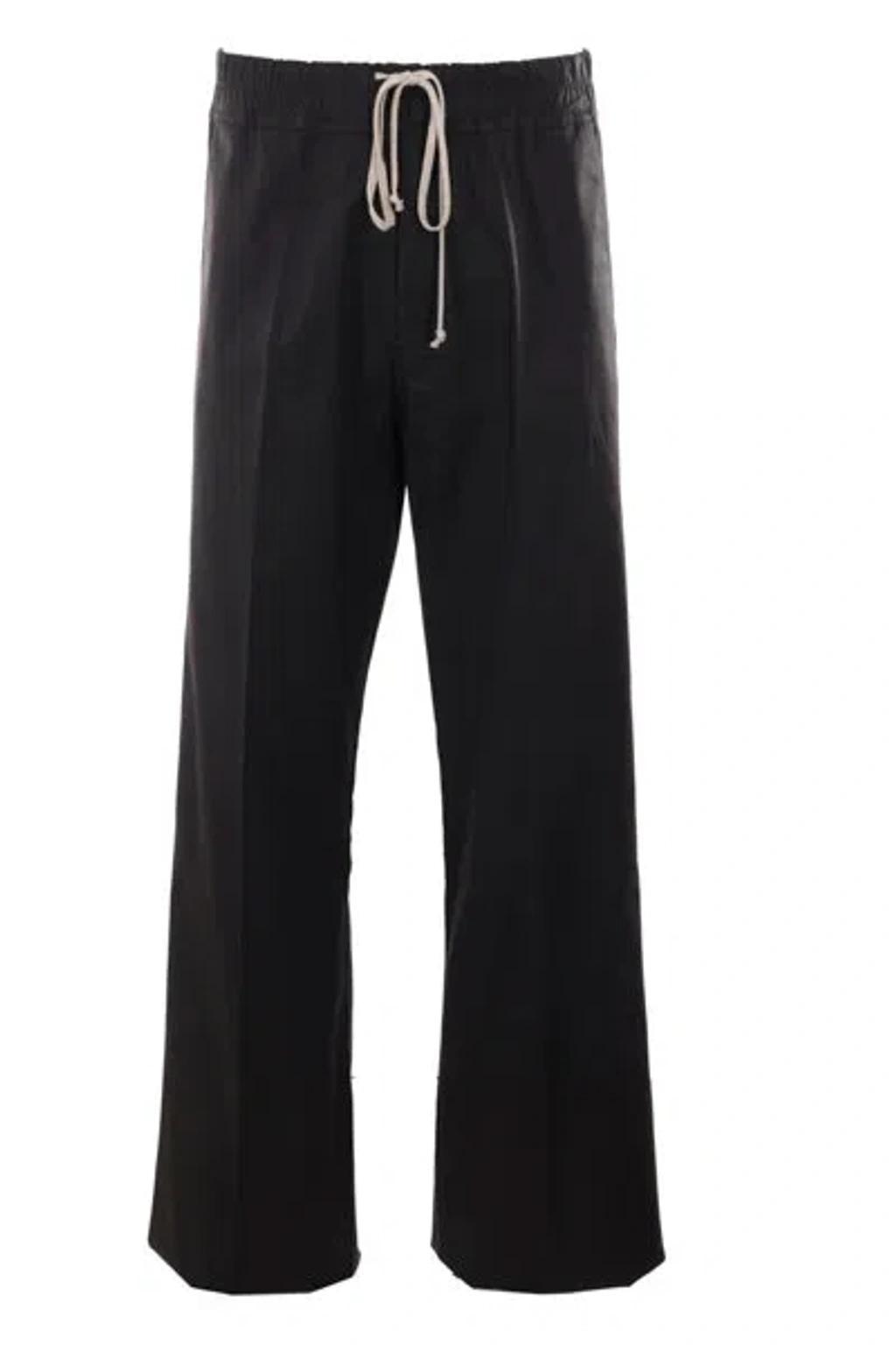 Drawstring Trousers In Black Product Image