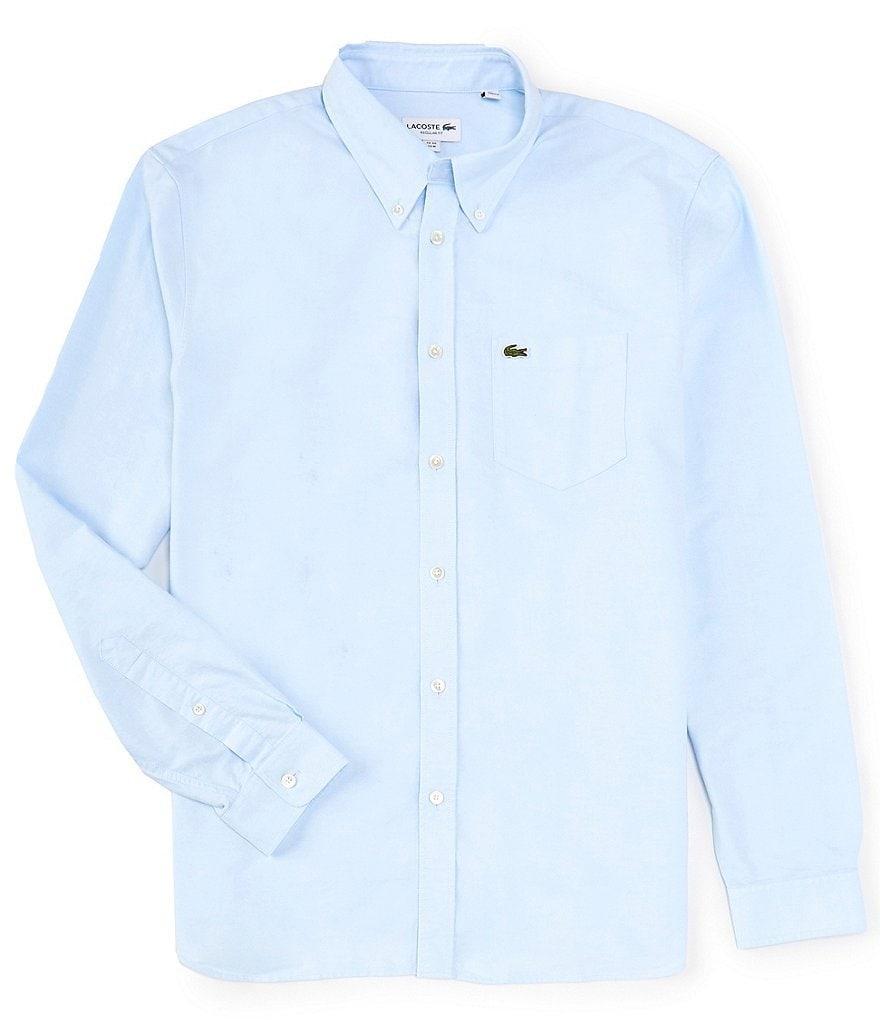 Lacoste Cotton Oxford Long Sleeve Woven Shirt Product Image