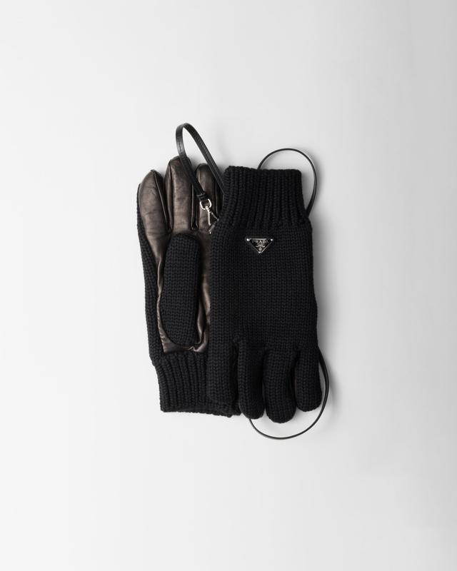 Wool and nappa leather gloves Product Image