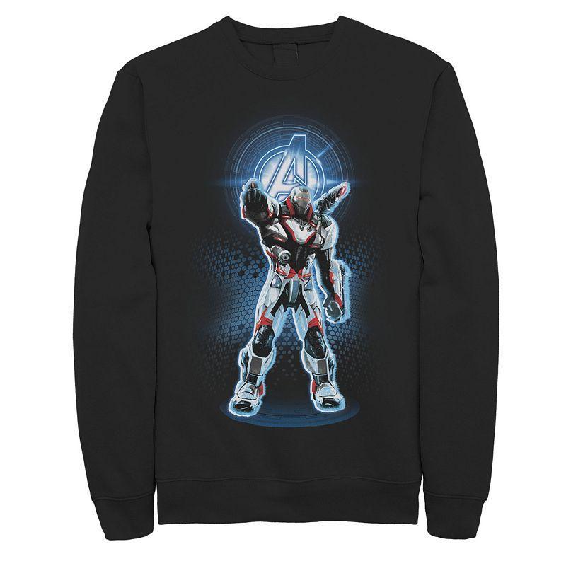 Mens Marvel Avengers Endgame Logo War Machine Quantum Suit Portrait Tee Product Image