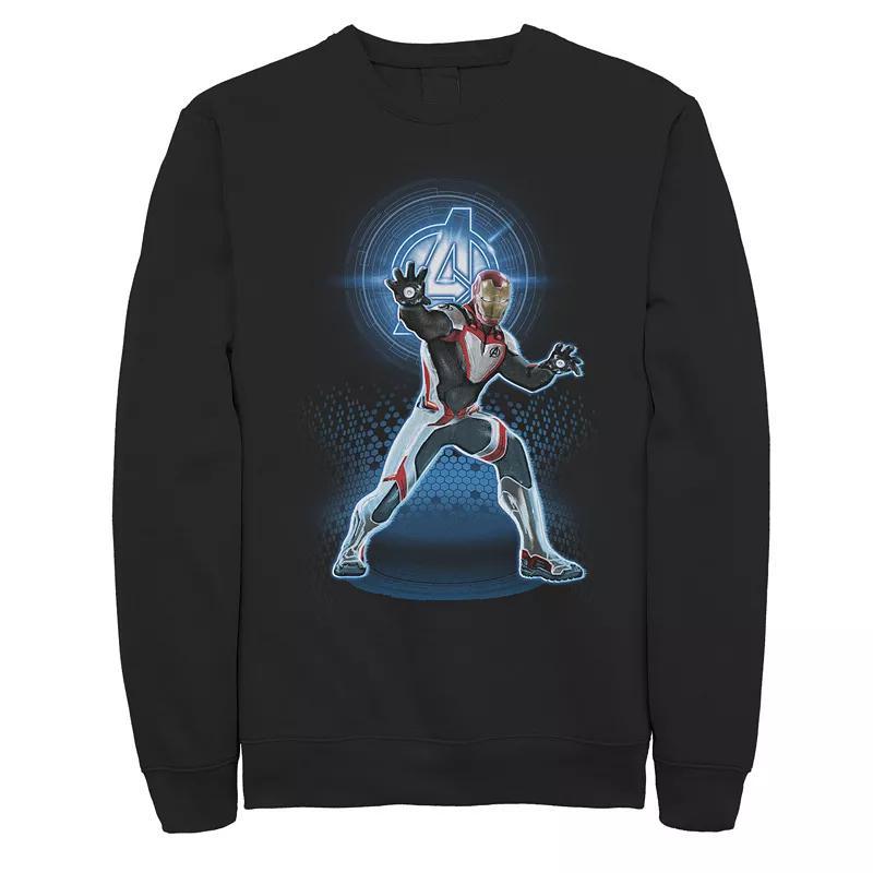 Mens Marvel Avengers Endgame Iron Man Quantum Suit Portrait Tee Black Product Image