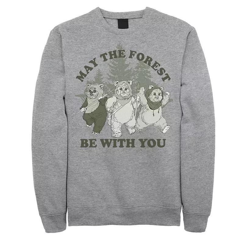 Disneys Star Wars Mens The Forest Fleece Athletic Grey Product Image