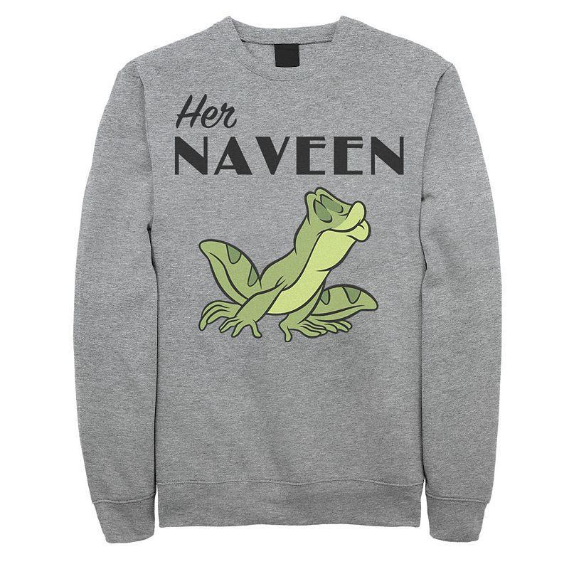 Mens Disney Princess and the Frog Her Naveen Sweatshirt Athletic Grey Product Image