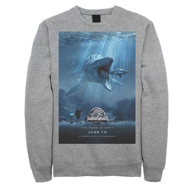 Mens Jurassic World Mosasaurus Movie Poster Sweatshirt Product Image