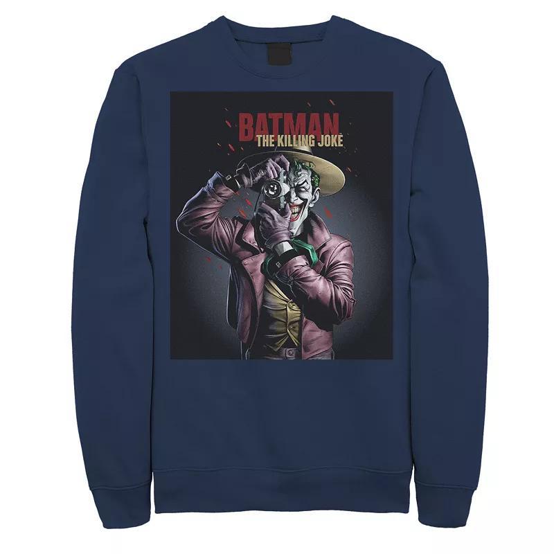 Mens DC Comics Batman The Killing Joke Joker Poster Sweatshirt Athletic Grey Product Image