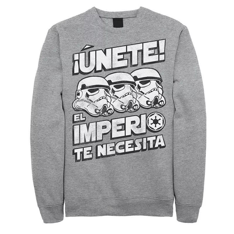 Mens Star Wars Unete El Imperio Te Necesita Stormtrooper Faded Portrait Sweatshirt Product Image