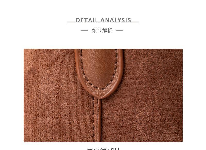 Faux Suede Bucket Bag Product Image