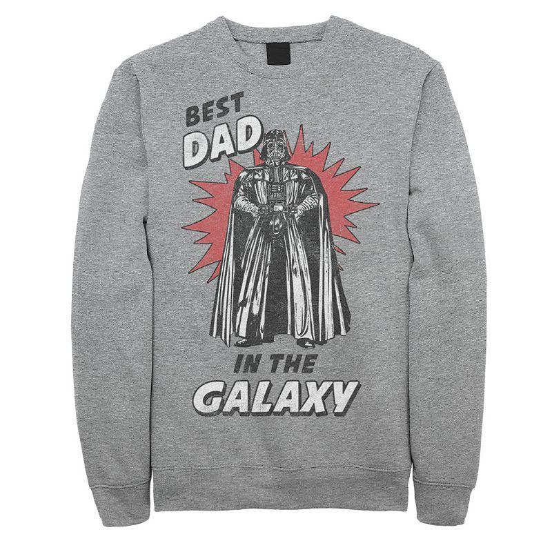 Star Wars Mens Best Dad Crew Fleece Graphic Sweatshirt, Large Product Image