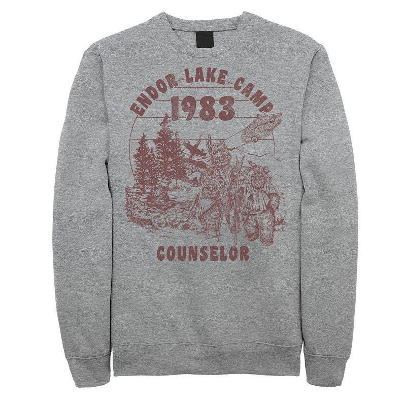 Mens Star Wars Endor Camper Sweatshirt Athletic Grey Product Image