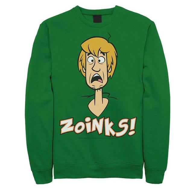 Mens Scooby-Doo Shaggy Zoinks Scared Portrait Sweatshirt Product Image