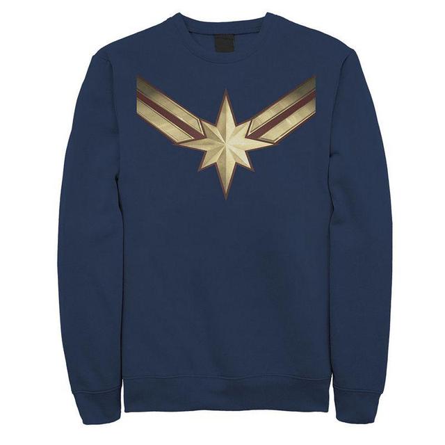 Mens Marvel Captain Marvel Movie Logo Fleece Blue Product Image