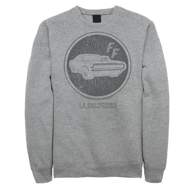 Big & Tall Fast And Furious Sports Car Badge Fleece Sweatshirt, Mens, Size: 3XL, Grey Product Image