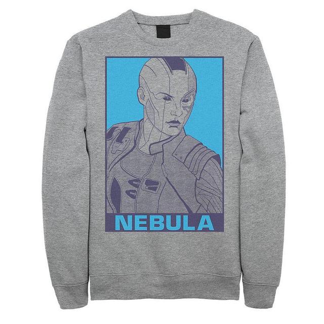 Mens Avengers Endgame Nebula Poster Pullover Athletic Grey Product Image