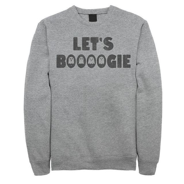 Mens Boogie Text Sweatshirt Athletic Grey Product Image