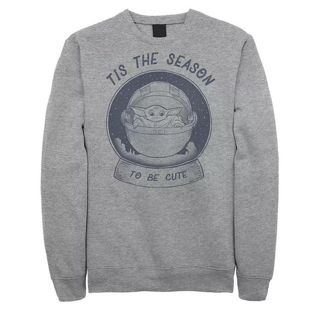 Mens Star Wars The Mandalorian The Child Christmas Tis The Season Sweatshirt Product Image