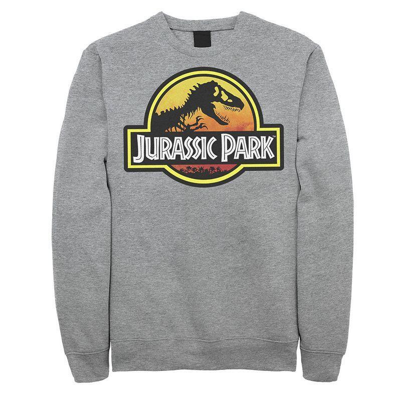 Mens Jurassic Park Sunset Logo Pullover Sweatshirt Product Image