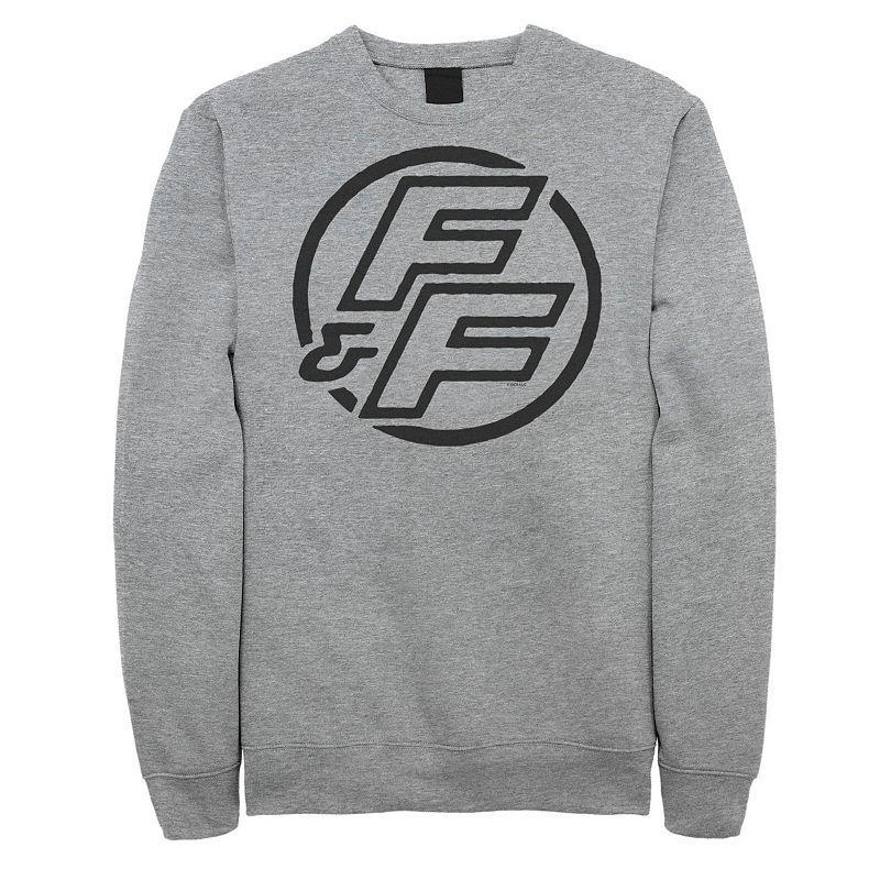 Big & Tall Fast & Furious Bold Line Hollow Logo Fleece Sweatshirt, Mens, Size: 5XL, Grey Product Image