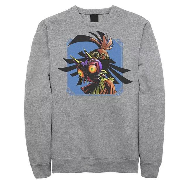 Big & Tall The Legend Of Zelda Skull Kid Portrait Fleece Sweatshirt, Mens Athletic Grey Product Image