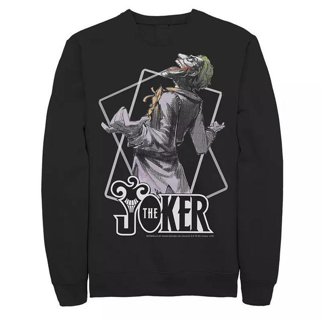 Mens DC Comics The Joker Laughing Maniac Portrait Sweatshirt Product Image