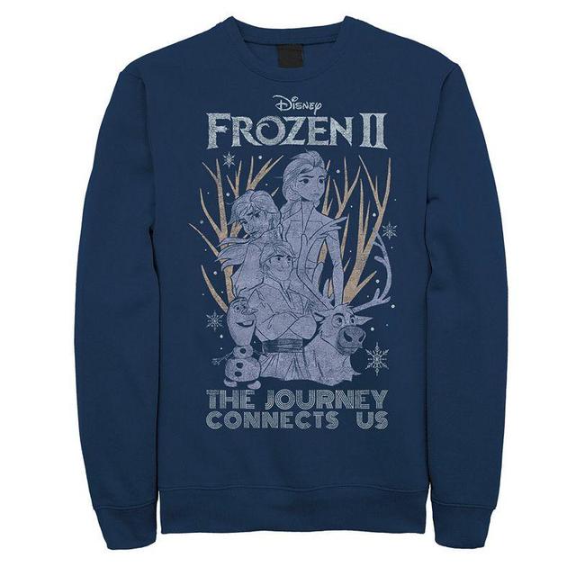 Mens Frozen 2 The Journey Connects Us Sweatshirt Blue Product Image