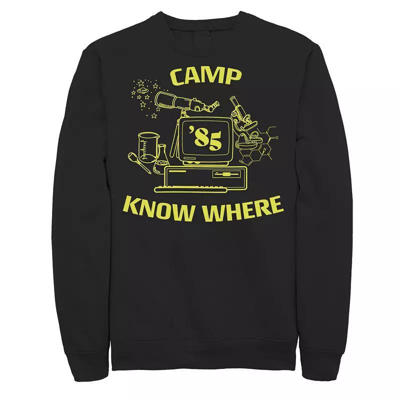 Mens Netflix Stranger Things Camp Know Where 85 Logo Sweatshirt Product Image