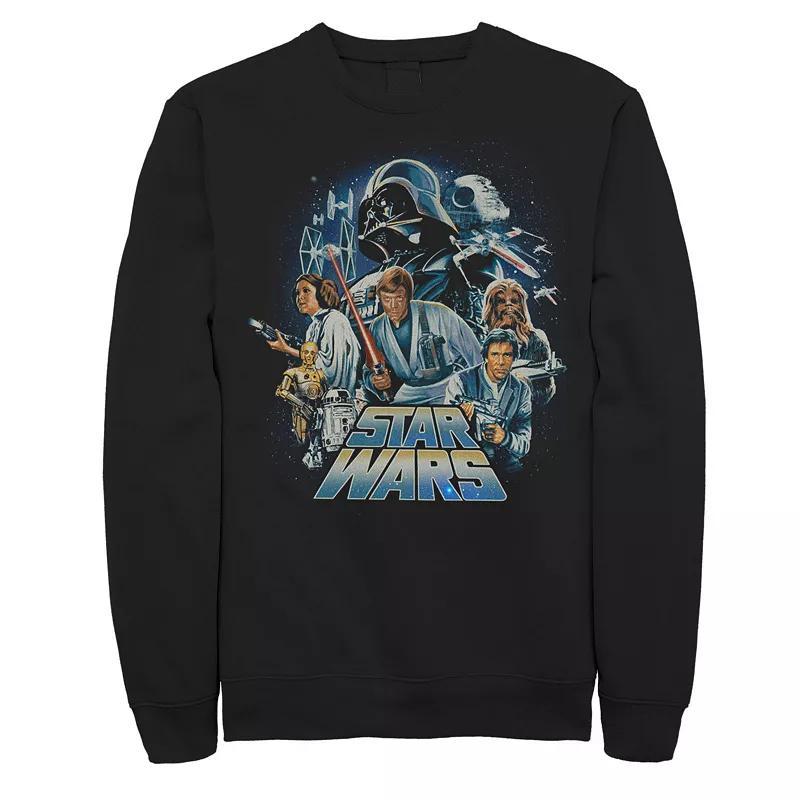 Big & Tall Star Wars Classics A New Hope Poster Sweatshirt, Mens Product Image