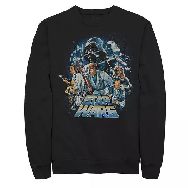 Big & Tall Star Wars Classics A New Hope Poster Sweatshirt, Mens Product Image