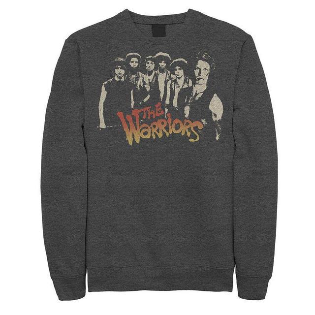 Mens The Warriors Group Shot Title Logo Sweatshirt Grey Heather Product Image