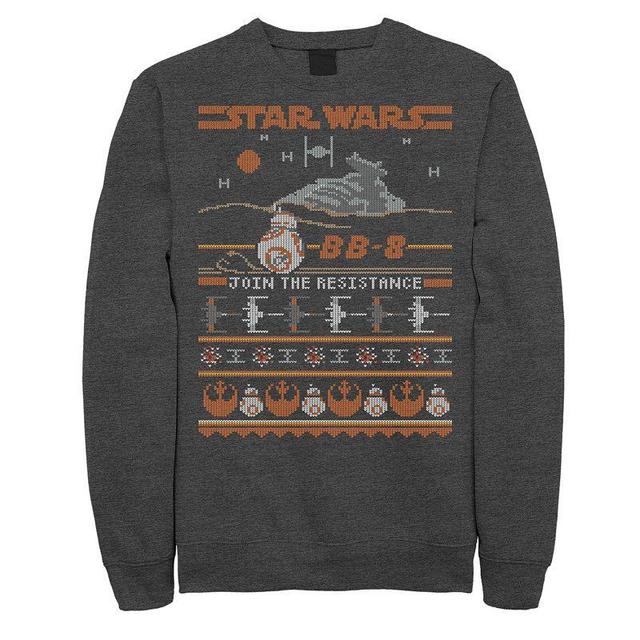 Mens Star Wars Vintage BB-8 Join The Resistance Sweatshirt Dark Grey Product Image