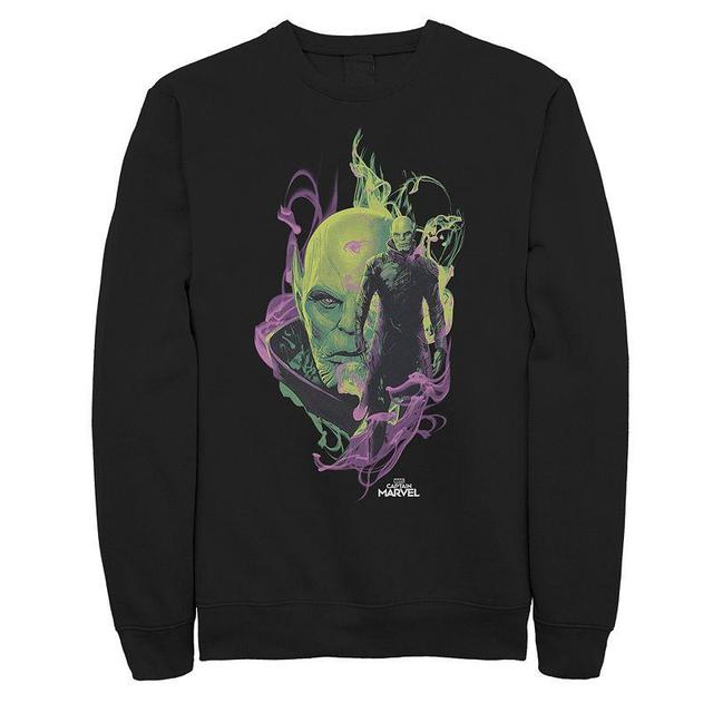 Mens Captain Marvel In Smoke Sweatshirt Black Product Image