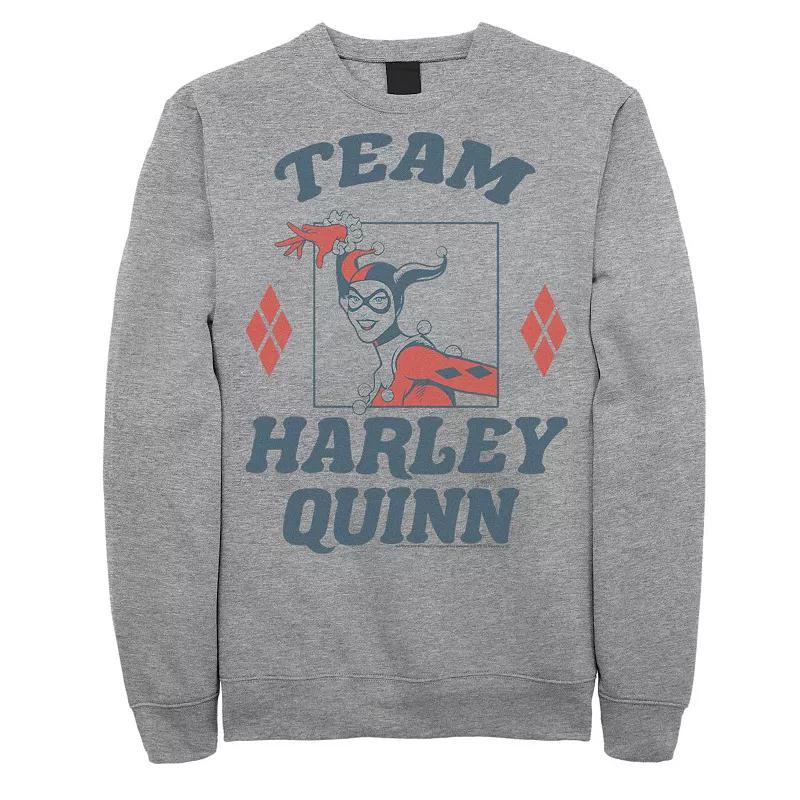 Mens Batman Team Harley Quinn Vintage Portrait Sweatshirt Product Image