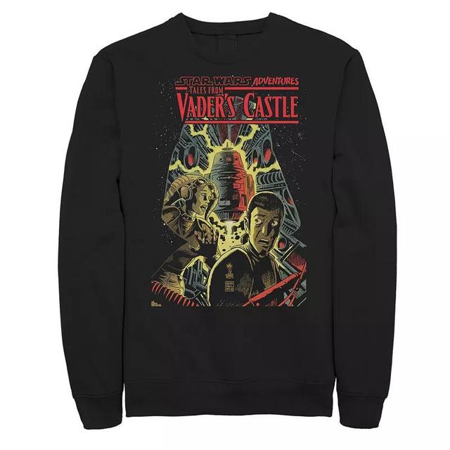 Big & Tall Star Wars Vaders Spaceship Castle Comic Sweatshirt, Mens Product Image