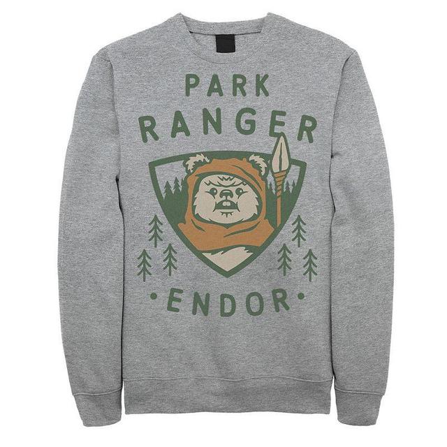 Big & Tall Star Wars Ewok Park Ranger Endor Fleece Sweatshirt, Mens Athletic Grey Product Image