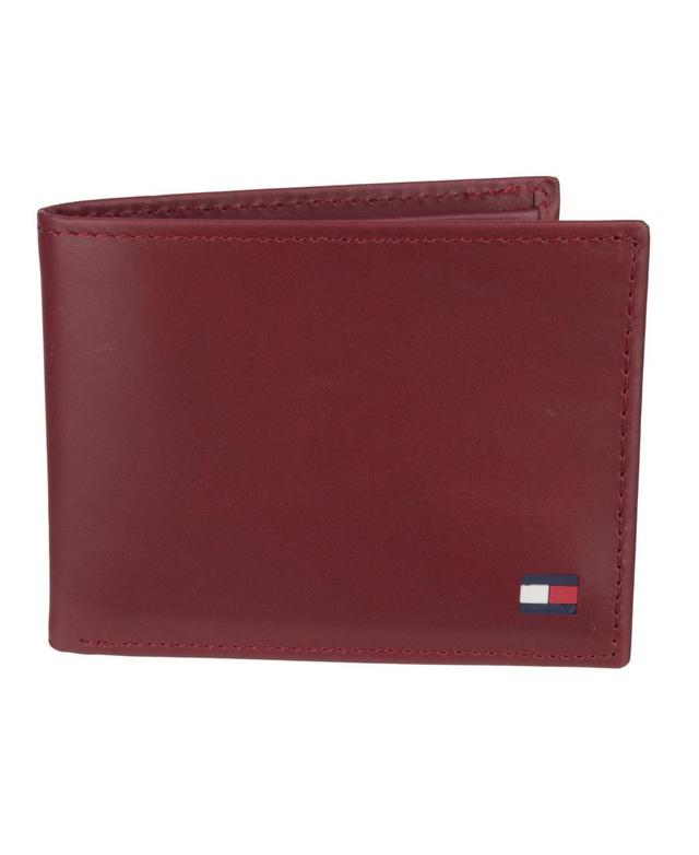 Mens Tommy Hilfiger Leather Passcase Wallet - Navy Product Image