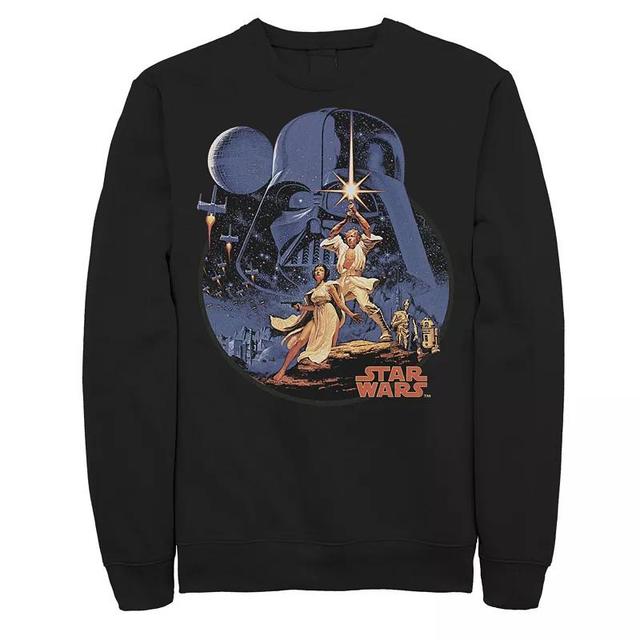 Mens Star Wars Group Shot Classic Sweatshirt Dark Grey Product Image