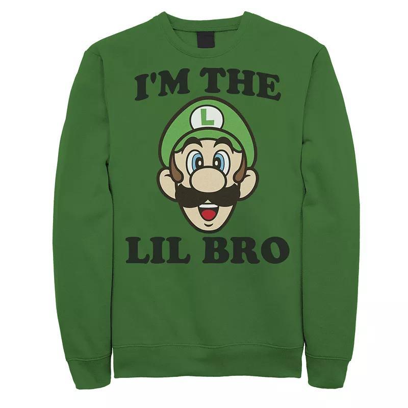 Mens Nintendo Super Mario Luigi Lil Bro Sweatshirt Product Image