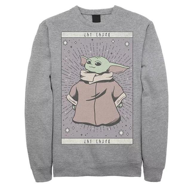 Mens Star Wars The Mandalorian The Child Card Portrait Sweatshirt Product Image